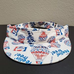 VTG 70s Pepsi‎ People Sun Visor Hat Adult adjustabl